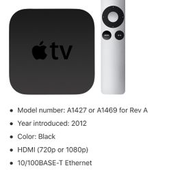 Apple TV 3rd Generation 