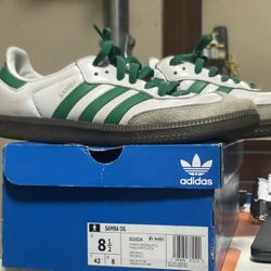 White w/ Green OG Sambas
