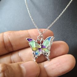 Butterfly Pendant Necklace 