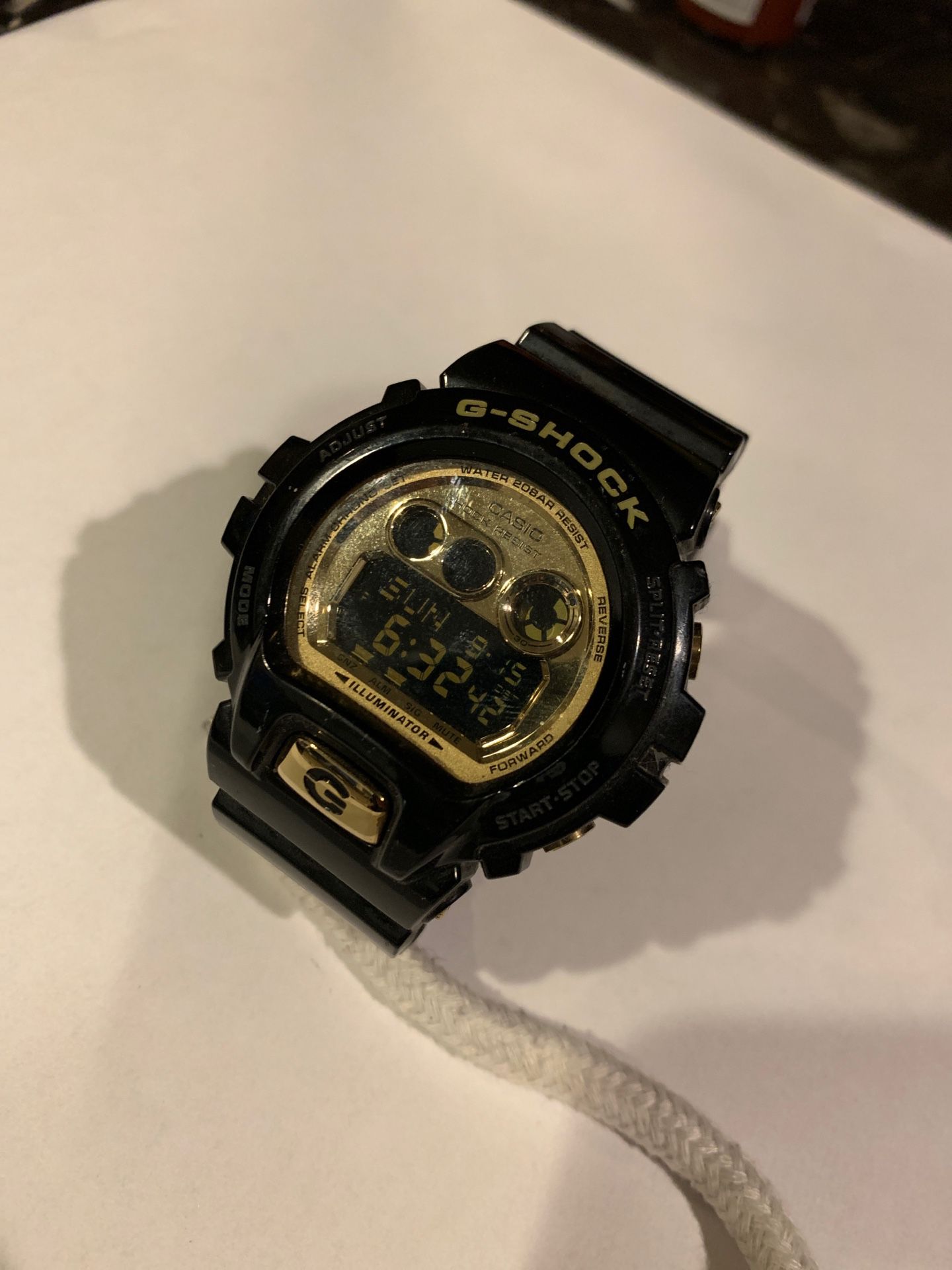 G-shock black and gold