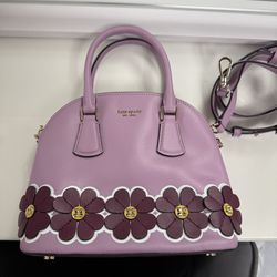 Kate Spade Purple Clover Cross Body Bag