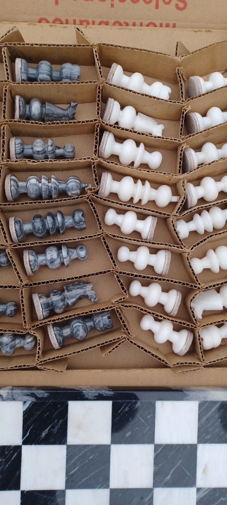 Marble Black&White Chess Set $80.00