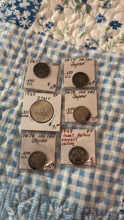 Foreign silver coins