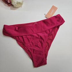 Lunabelle Dark Pink Bikini Bottom. Women's Swimsuit Bikini Bottom.