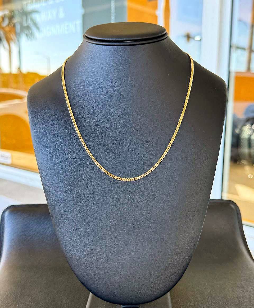 Jewelry Brand New 10k solid yellow gold Miami Cuban link style 20.5β Chain Necklace 10.5 grams 2.6mm