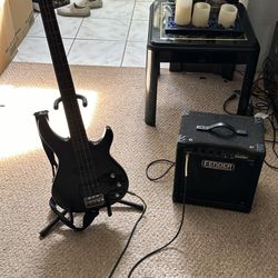 Bass Guitar and Amp