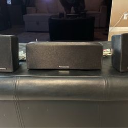 Panasonic Home Theater Speakers – Center + 2 Surround (SB-HC200 / SB-HS470)