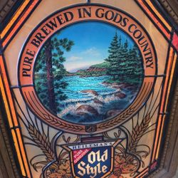 Vintage Lighted Beer Sign Old Style . Works!