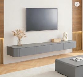 Wall-Mounted Floating TV Cabinet