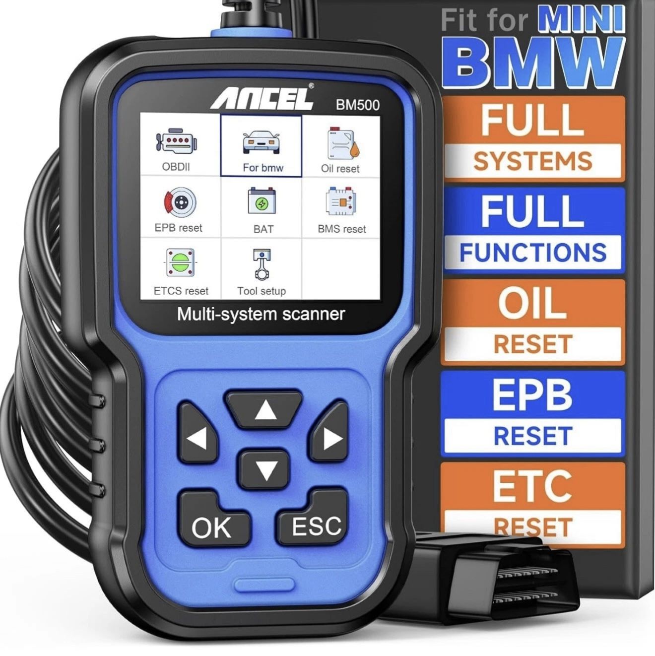 Ancel BM500 OBD2 Scanner