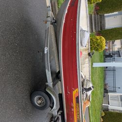 2 Man Boat With 5 Hp Nissan And Trailer