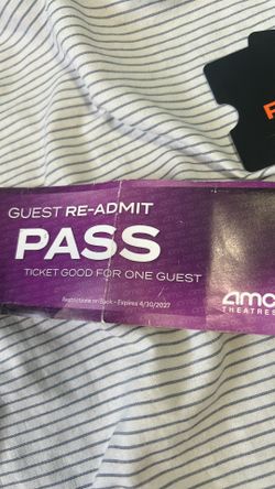 MOVIE TICKET FOR ANY MOVIE (AMC) theatre