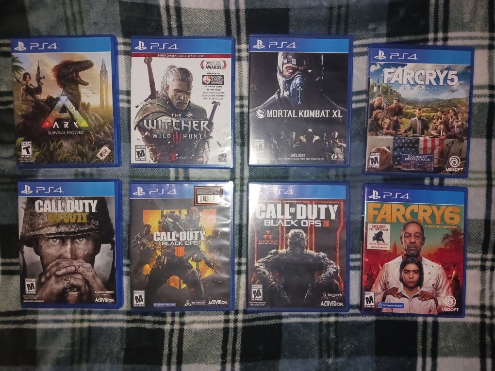 8 PS4 Games Amazing Condition