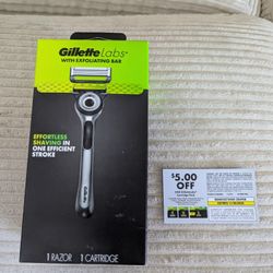 BRAND NEW Gillette Labs razor + cartridge + coupon