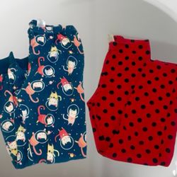 Gymboree Girl’s leggings & Cat PJs sz 8yrs