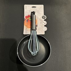 CORE 2pc mini fry pan with silicone whisk set TEAL