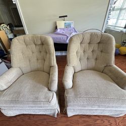 Metal base 360-degree armrest swivel sofa