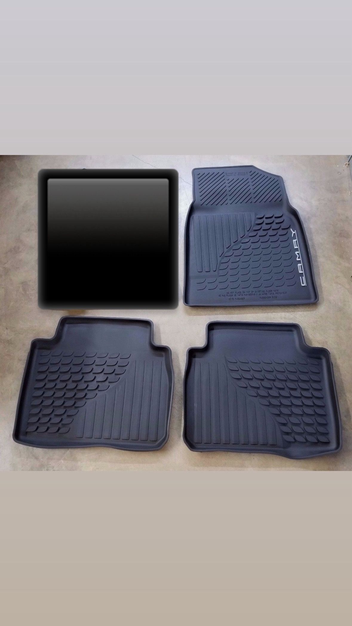 Toyota Camry 2018 - 2020 All Weather Rubber Floor Liner Mat Set - OEM 