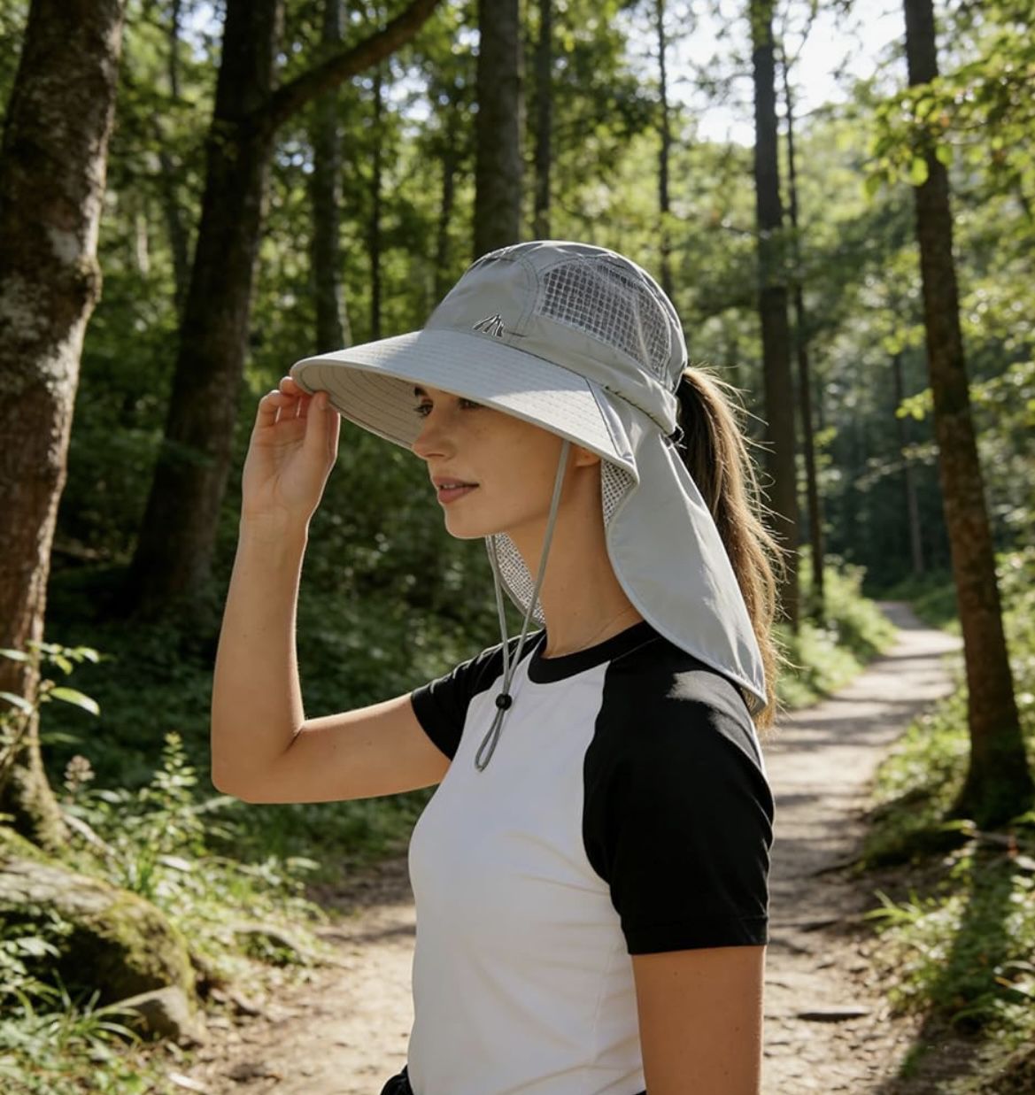 Womens Sun Hat UPF 50+ UV Protection Gardening, Hiking, Fishing Hat Wide Brim NEW In Package