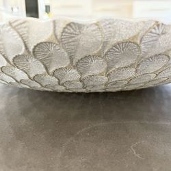 Gray And Gold Lined Bow