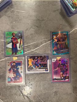 FC Barcelona Soccer Trading Cards Lot of 5