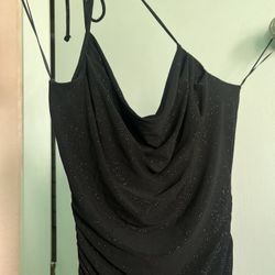 Black Halter Dress Size L