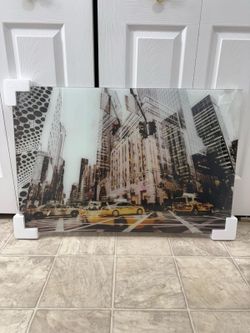 Beautiful Brand New 24 By 36 Inch Tempered Glass Wall Art. (MUST SELL TODAY)