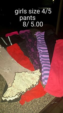 Girls 4/5 pants