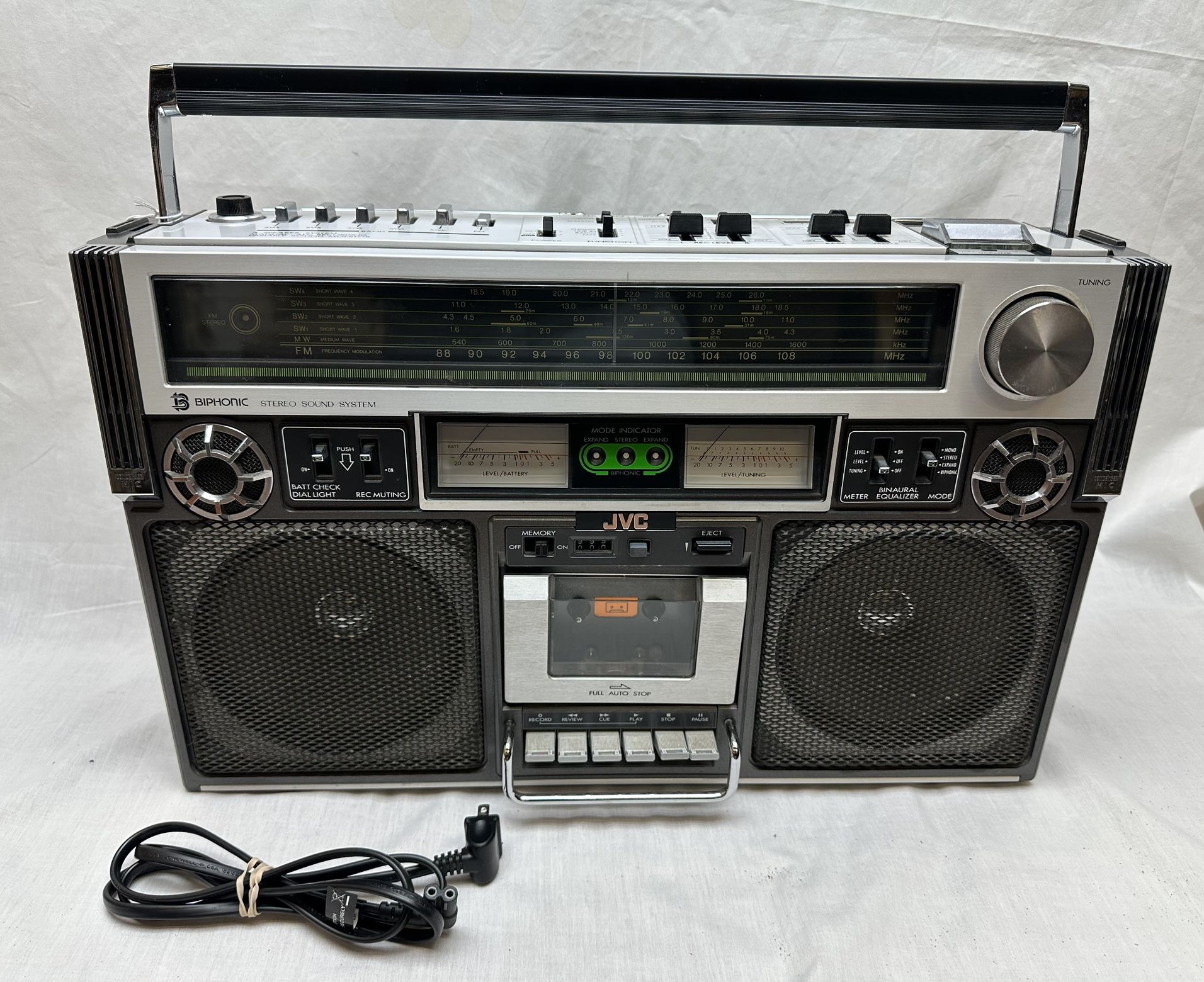 Vintage JVC RC 838JW RARE VINTAGE BOOMBOX GETTOBLASTER
