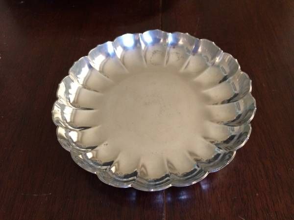 Vintage Williamsburg Stieff Pewter Bon Bon Bowl Dish