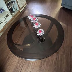 Wooden Glass Table