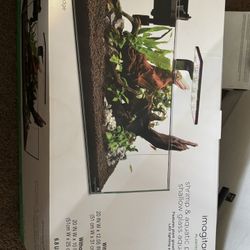 Fish tank with lights and water filter