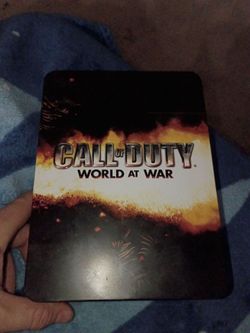 Call of duty world at war collector's edition tin with flask only