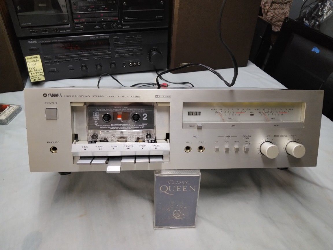 YAMAHA VINTAGE K-350 SINGLE CASSETTE PLAYER RECORDER