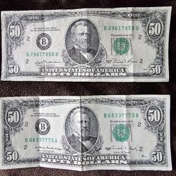 Rare 50$ Bills
