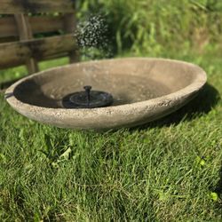 Concrete Fountain Birdbath 