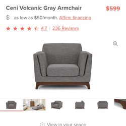 Gray Armchair