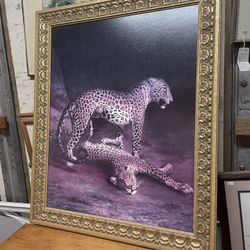 Framed Cheetah Artwork