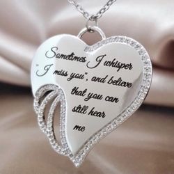 Silver Memorial Necklace