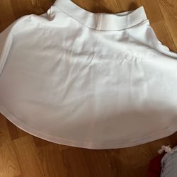 White skater skirt 
