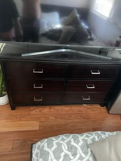 6 Drawer Dresser Dark Brown