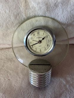 RELOJI ANTIGUO DE CRISTAL Y METAL
