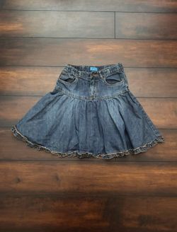 Little Girls Clothes Children’s Place Ruffle Denim Skirt Size 6T/6X-7T