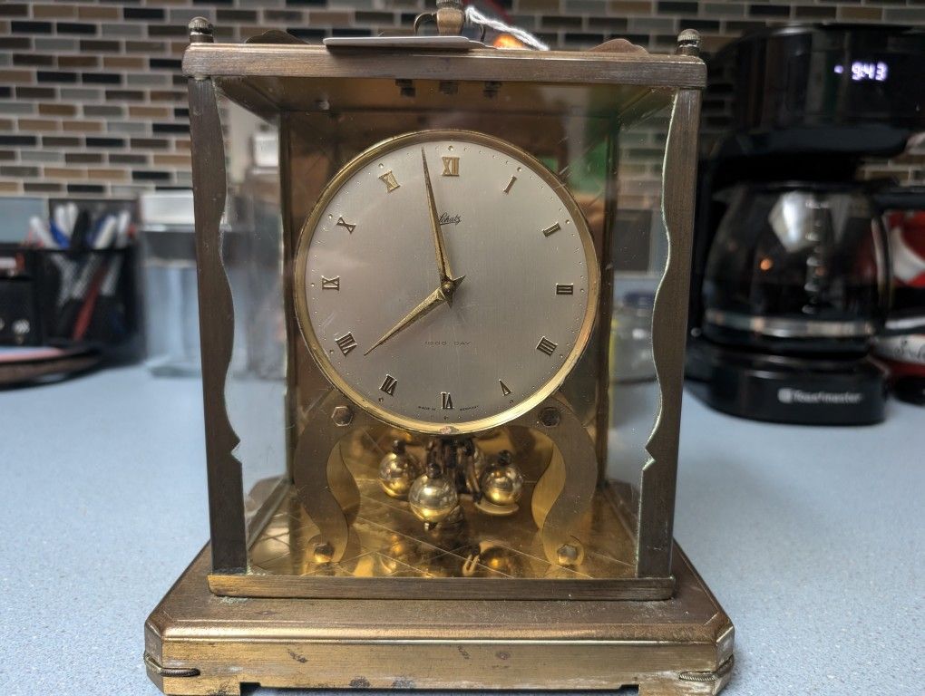 Antique Clock 1000 Day Made In Germany 1950s