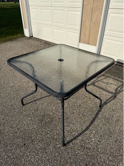 Glass Patio Table