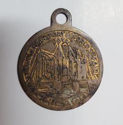 1934 Travel & Transport World's Fair Chicago Medalion Pendant