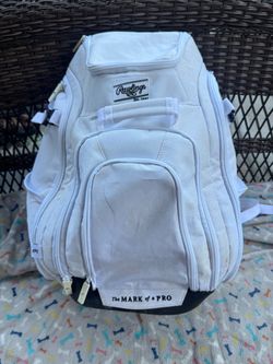 Rawlings Softball Backpack White