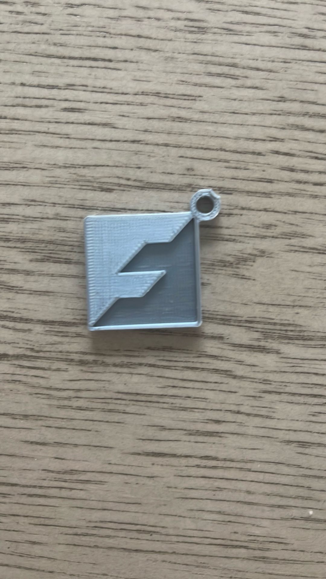 Cool 3D Printed Keychain (Gray)
