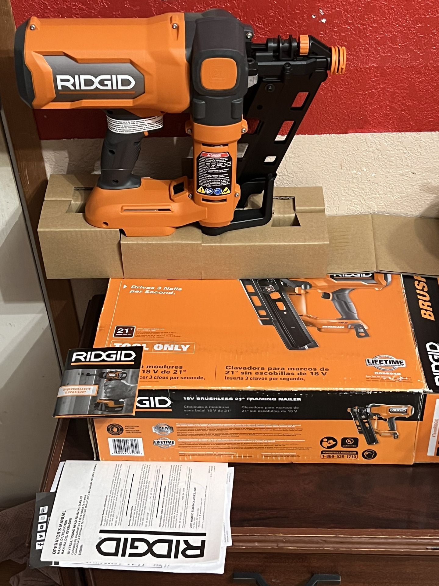 Ridgid Brushless Framing Nail Gun