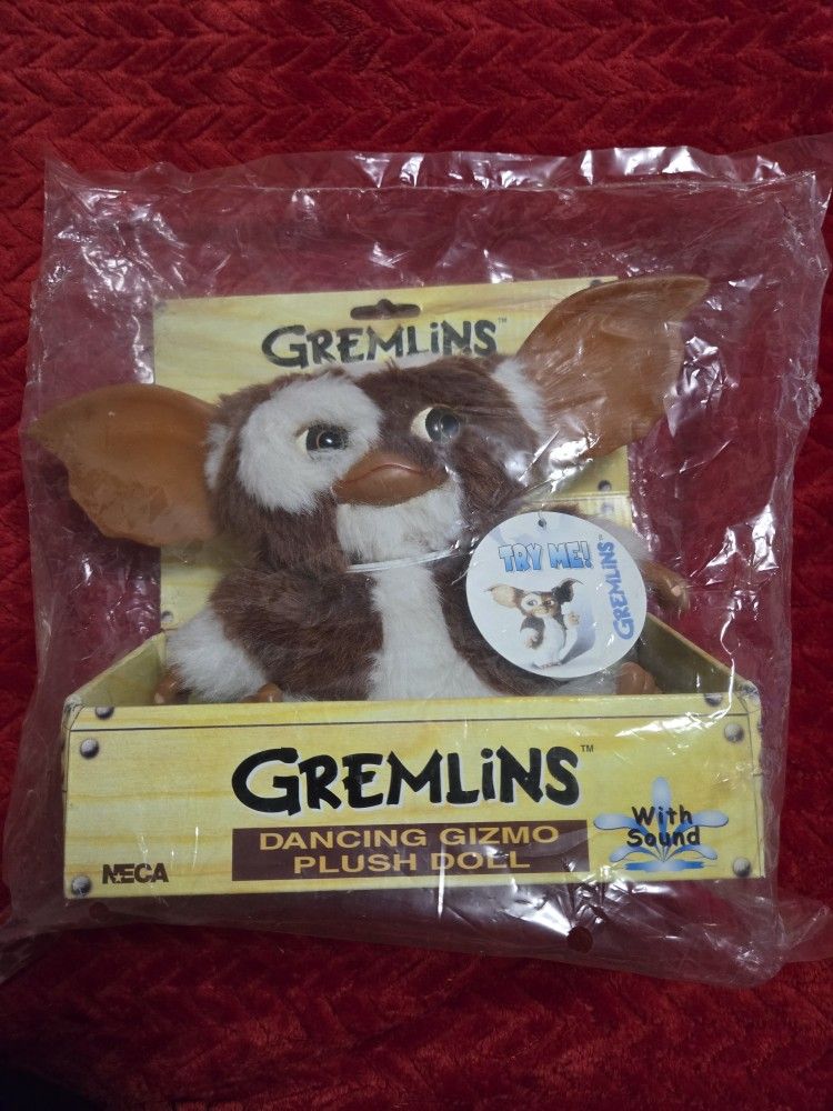 Gremlins Dancing Gizmo plush doll NECA 2004 RARE Factory sealed!